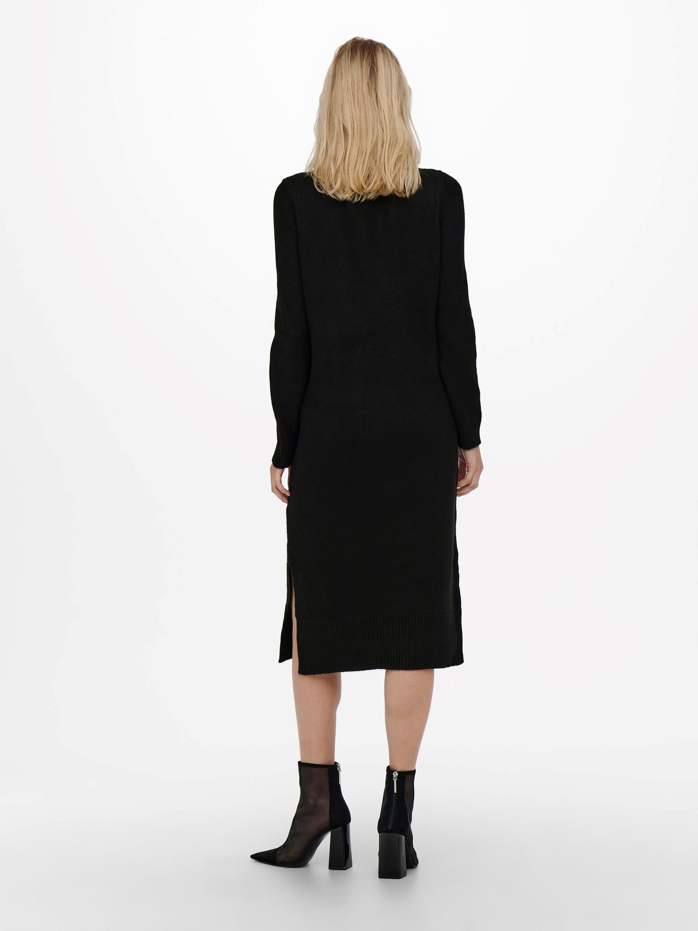 Brandie Roll Neck Dress - Black - ONLY - Black 4