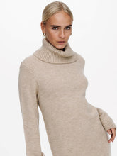 Load image into Gallery viewer, Brandie Roll Neck Dress - Pumice Stone - ONLY - Khaki 5
