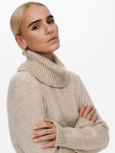 Load image into Gallery viewer, Brandie Roll Neck Dress - Pumice Stone - ONLY - Khaki 2
