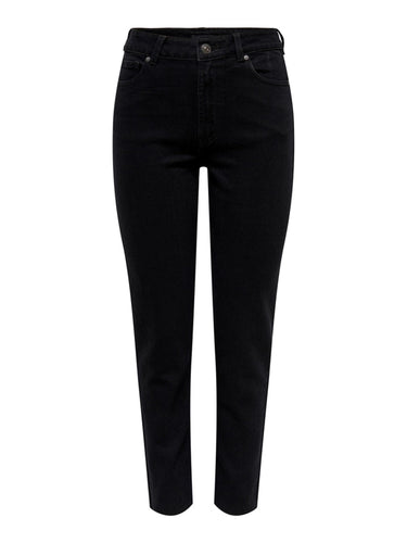 Emily High Waist Jeans - Black Denim - ONLY - Black