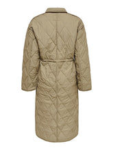 Charger l&#39;image dans la galerie, Naya Quilted Long Coat - Petrified Oak - ONLY - Khaki 2
