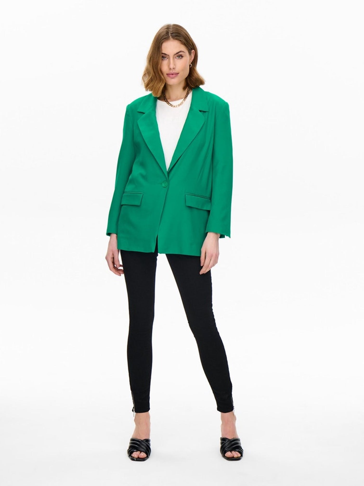 Violet Blazer - Pepper Green - ONLY - Green 4