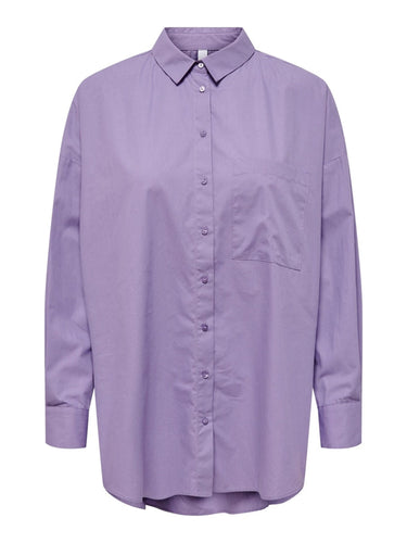 Nicole Shirt - Chalk Violet - ONLY - Purple