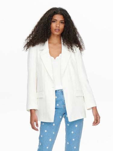 Violet Blazer - Cloud Dancer - ONLY - White