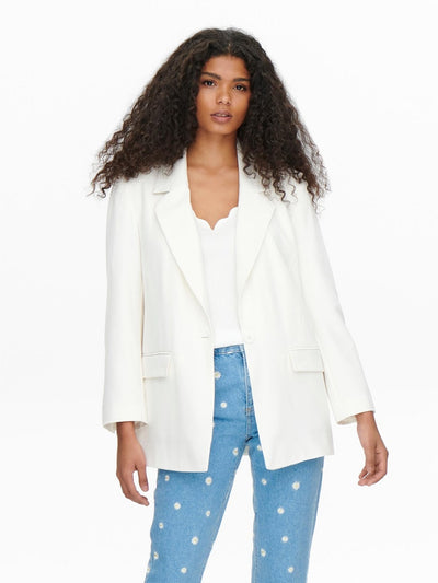 Violet Blazer - Cloud Dancer - ONLY - White