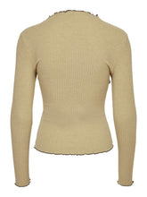 Cargar imagen en el visor de la galería, Emma Lia Highneck Blouse - Incense - ONLY - Khaki 2
