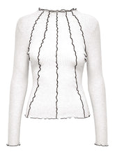 Carregar imagem no visualizador da galeria, Emma Lia Highneck Blouse - Cloud Dancer - ONLY - White
