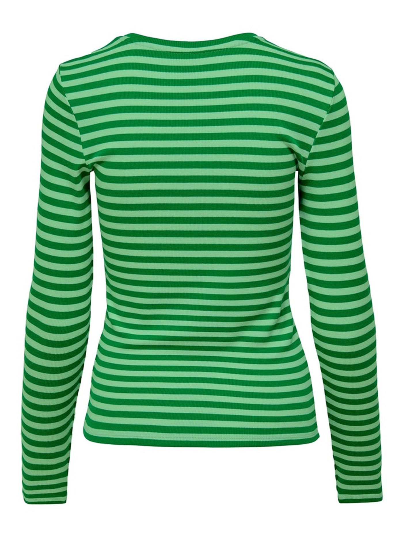 Line Long Sleeved Striped T-shirt - Summer Green - ONLY - Green 2