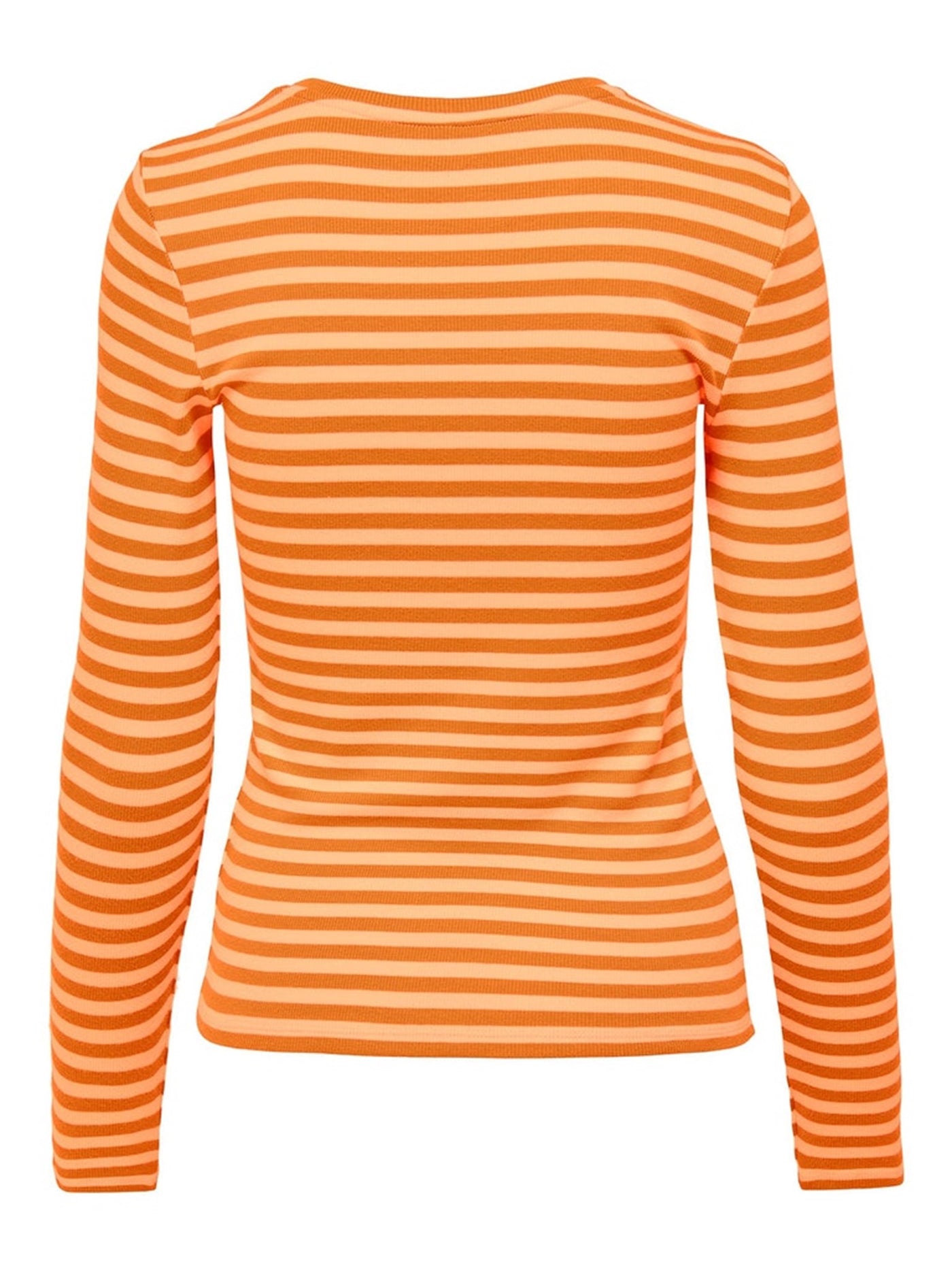 Line Long Sleeved Striped T-shirt - Amber Yellow - ONLY - Orange 2