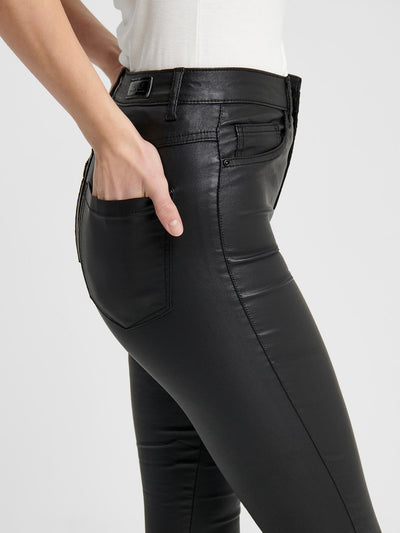 Royal Rock Coated Pants - Black - ONLY - Black 5