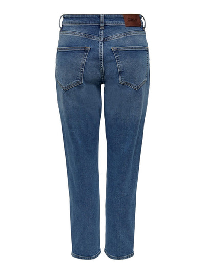 Veneda Mom Jeans - Dark Blue Denim - ONLY - Blue 7