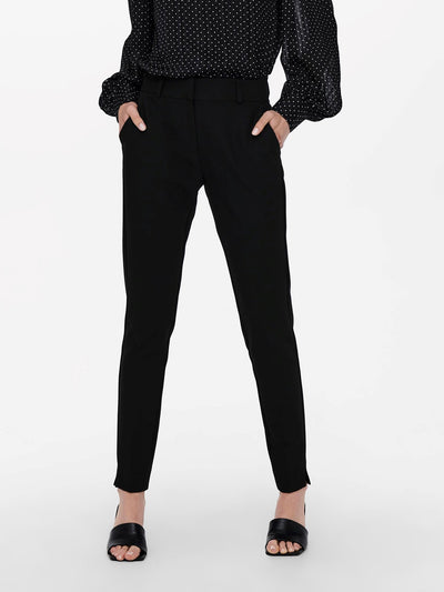 Veronica High Waist Pants - Black - ONLY - Black