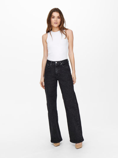 Juicy Jeans (wide leg) - Black denim - ONLY - Black