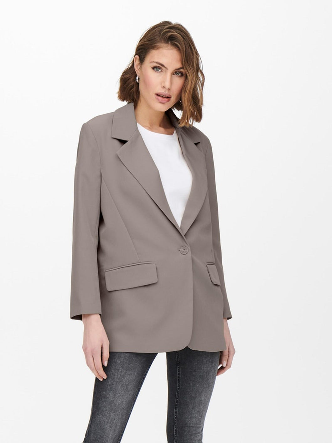 Lana-Berry Oversized Blazer - Falcon - ONLY - Brown