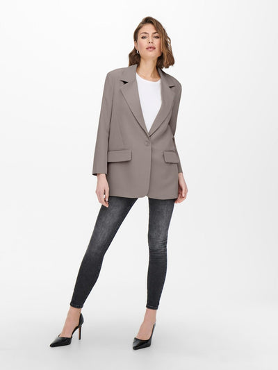 Lana-Berry Oversized Blazer - Falcon - ONLY - Brown 3