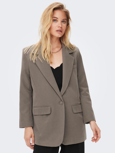 Lana-Berry Oversized Blazer - Falcon - ONLY - Brown 2