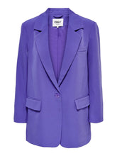 Carregar imagem no visualizador da galeria, Lana-Berry Oversized Blazer - Deep Blue - ONLY - Purple
