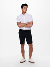 Carregar imagem no visualizador da galeria, Mark shorts stripe - Black - Only &amp; Sons - Black
