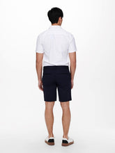 Carregar imagem no visualizador da galeria, Mark shorts stripe - Dark Blue - Only &amp; Sons - White 3

