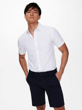 Carregar imagem no visualizador da galeria, Mark shorts stripe - Dark Blue - Only &amp; Sons - White 2
