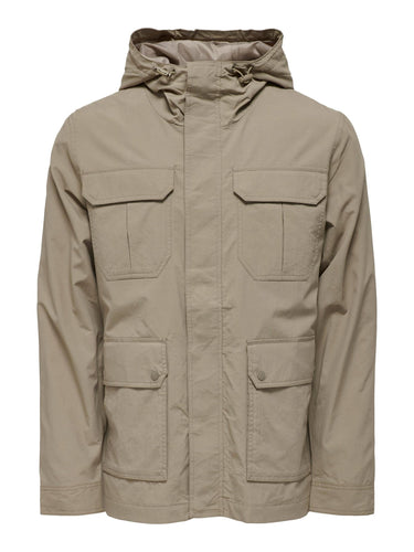 Noah Spring Parka - Chinchilla - Only & Sons - Grey