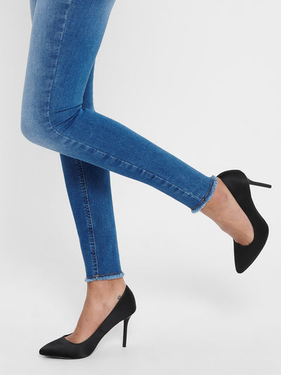 Blush Midsk Jeans - Medium Blue - ONLY - Blue 7