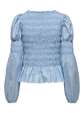 Carica l&#39;immagine nel visualizzatore di Gallery, Gwenda Long Sleeved Top - Cashmere Blue - ONLY - Blue 5
