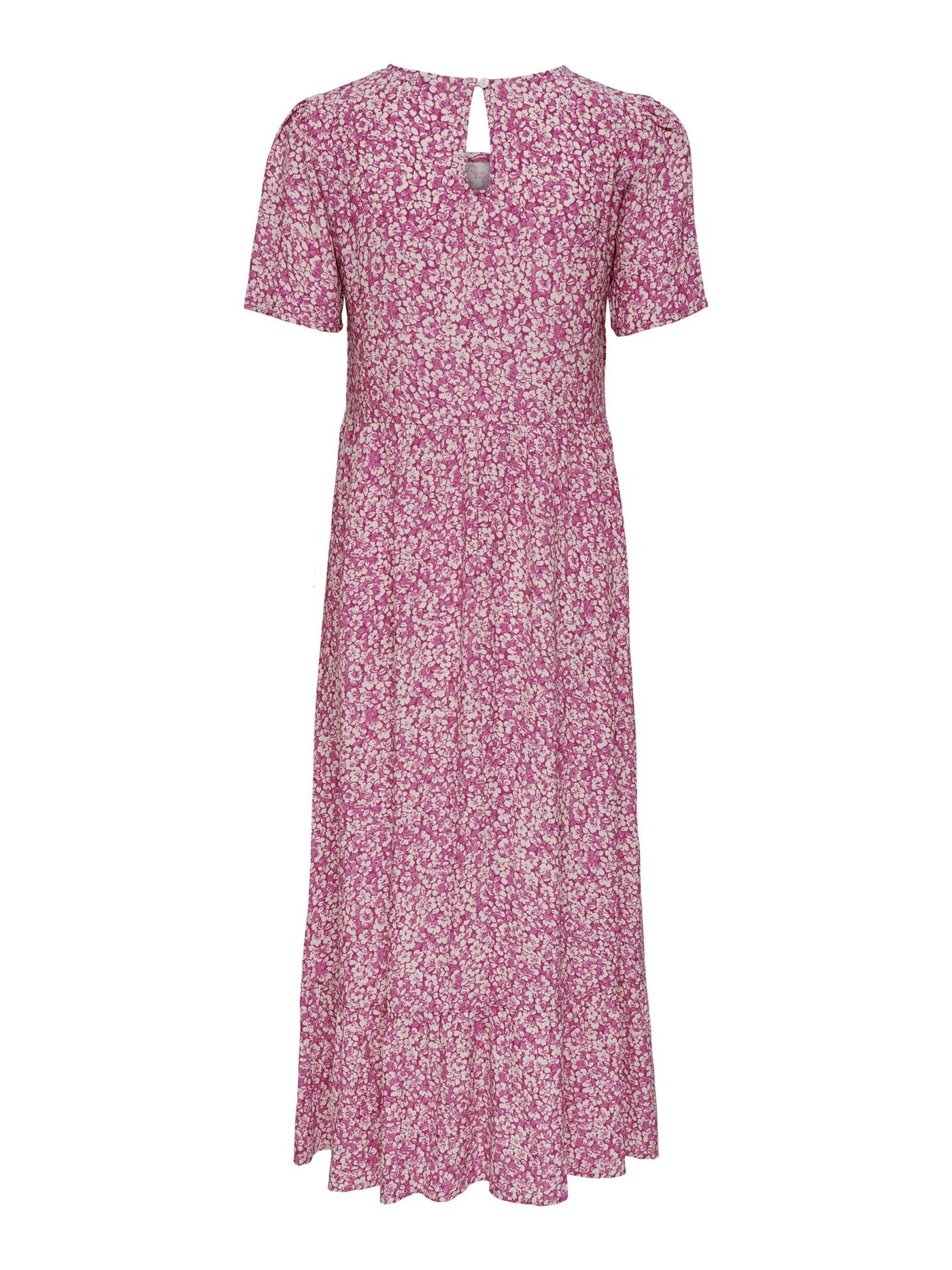 Malle Midi Dress - Flowered Pink - ONLY - Pink 2