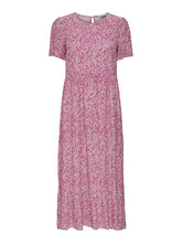 Load image into Gallery viewer, Malle Midi Dress - Flowered Pink - ONLY - Pink
