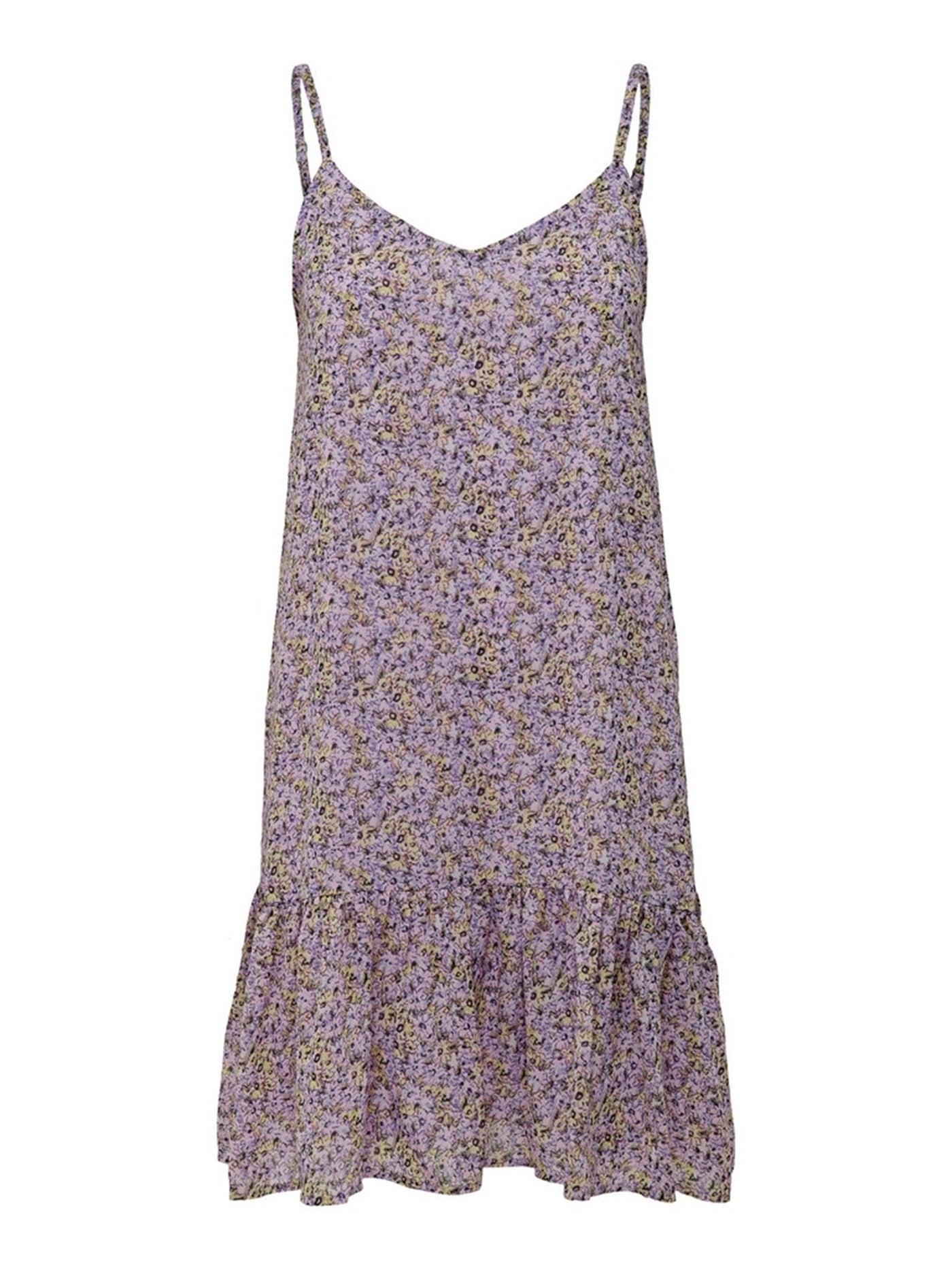 Star Singlet Kjole - Tofu Eve Small Flower - ONLY - Khaki 4