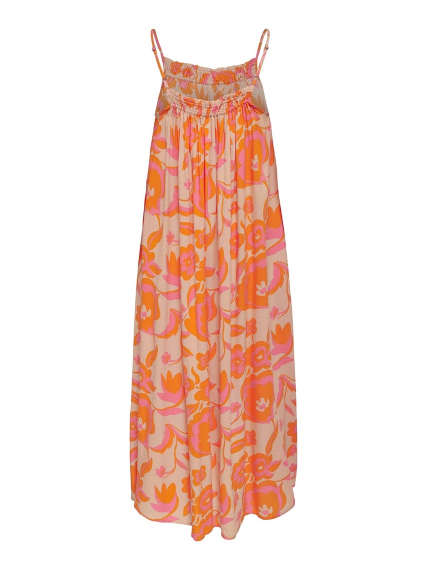 Demi Midi Dress - Eggnog - ONLY - Orange 2