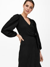 Load image into Gallery viewer, Dion Wrap Dress - Black - ONLY - Black
