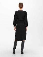 Load image into Gallery viewer, Dion Wrap Dress - Black - ONLY - Black 7
