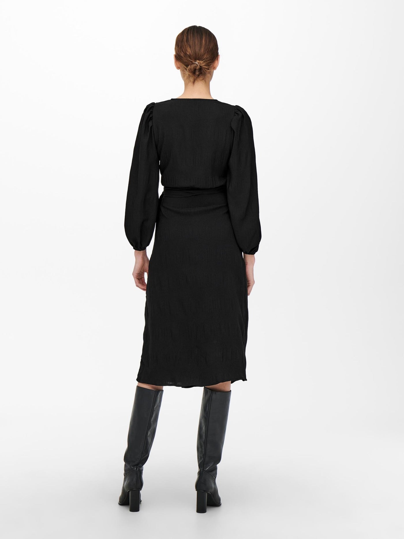 Dion Wrap Dress - Black - ONLY - Black 7