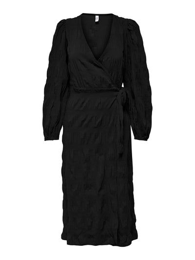 Dion Wrap Dress - Black - ONLY - Black 3