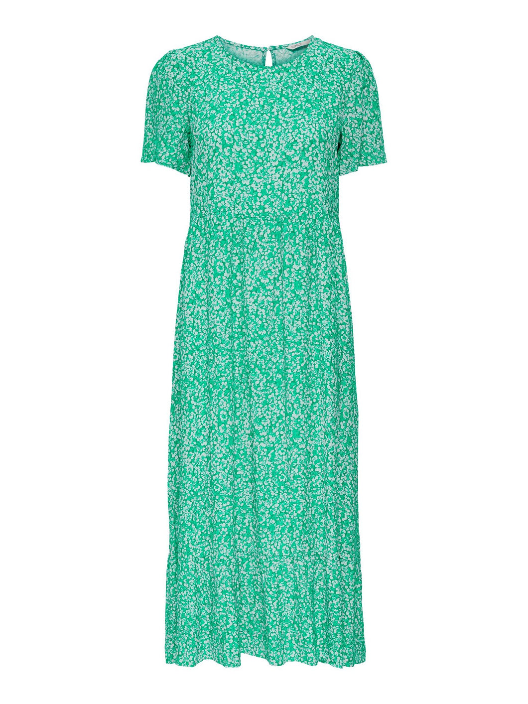 Malle Midi Dress - Floral Green - ONLY - Green