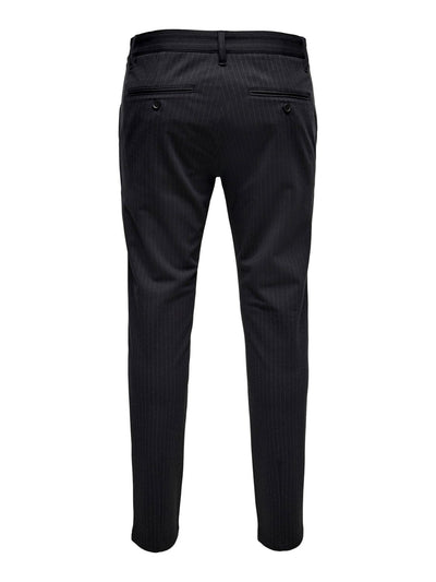 Mark Pants - Striped Black - Only & Sons - Black 2