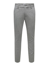 Load image into Gallery viewer, Mark Pants - Light Gray Striped - Only &amp; Sons - Grey 3
