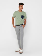 Load image into Gallery viewer, Mark Pants - Light Gray Striped - Only &amp; Sons - Grey 4
