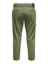 Load image into Gallery viewer, Avi Beam Chino Twill Pants - Olive Night - Only &amp; Sons - Green 7
