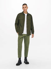 Load image into Gallery viewer, Avi Beam Chino Twill Pants - Olive Night - Only &amp; Sons - Green 3
