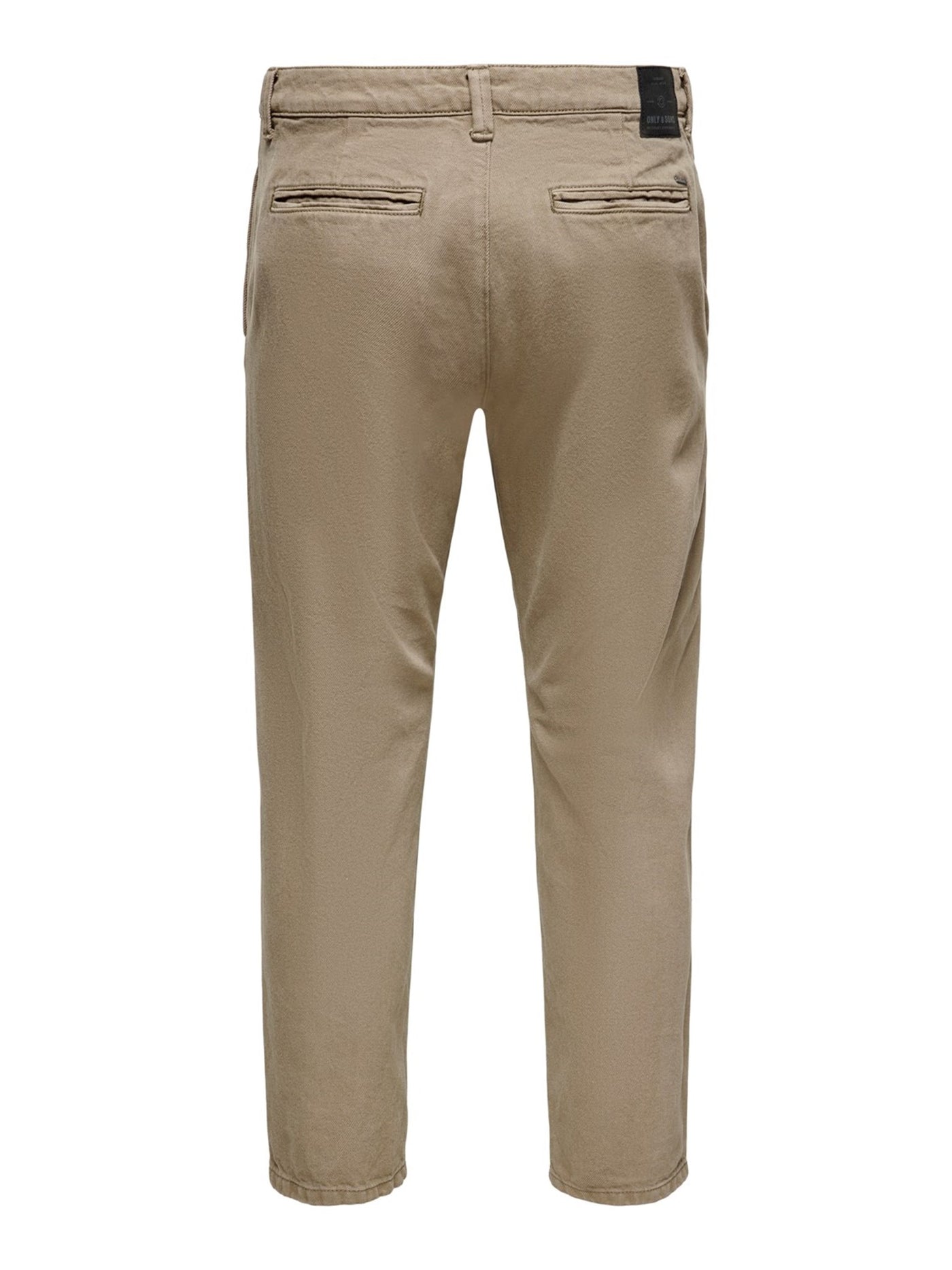 Avi Beam Chino Twill Pants - Shitake - Only & Sons - Khaki 8