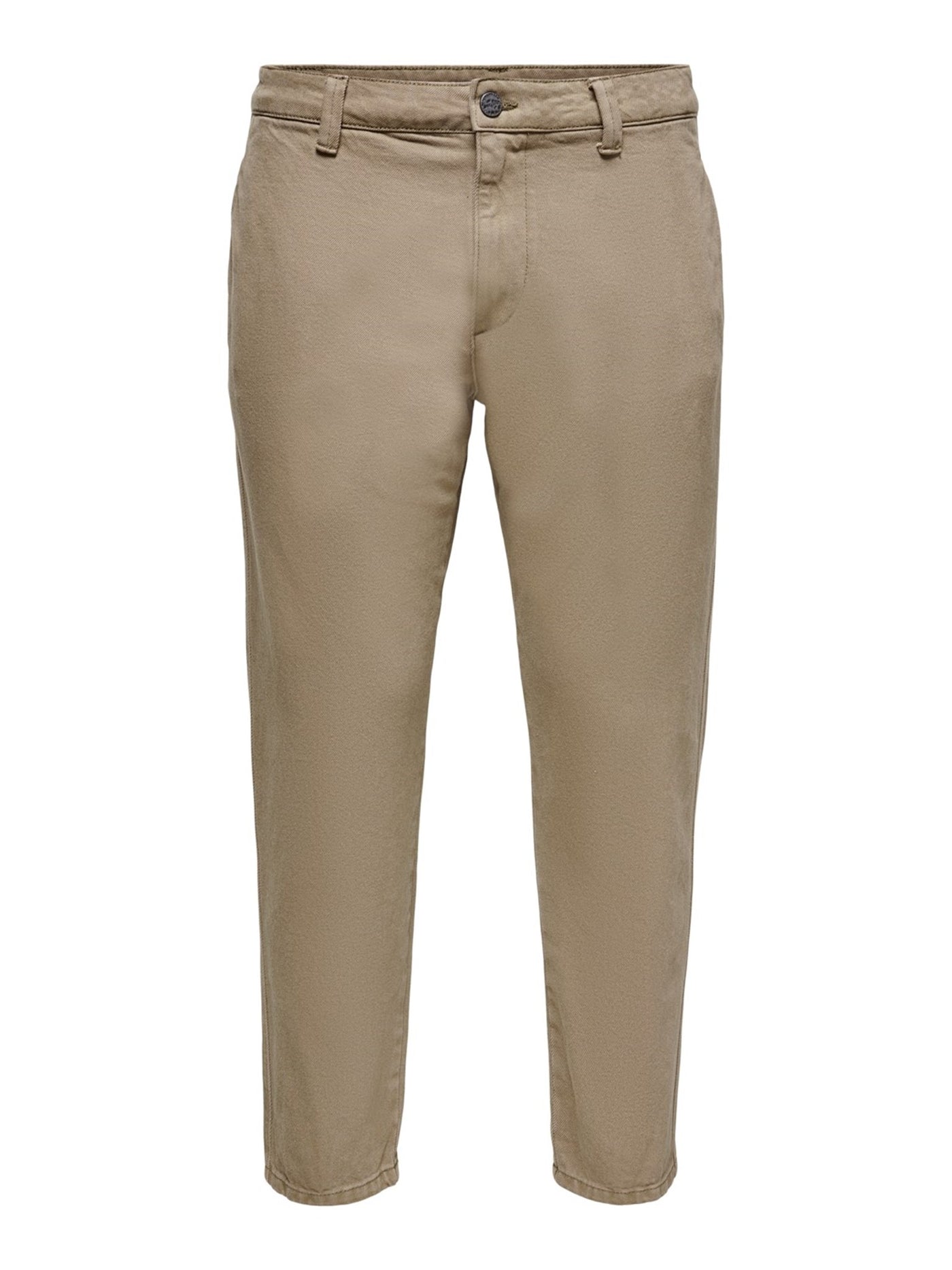 Avi Beam Chino Twill Pants - Shitake - Only & Sons - Khaki 7