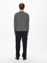 Load image into Gallery viewer, Coby Striped Knit - Dark Navy - Only &amp; Sons - Blue 4
