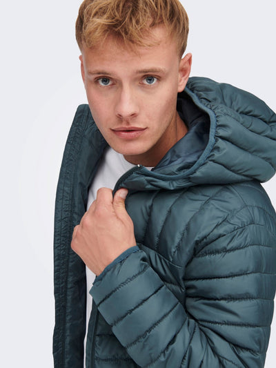 Piet Hood Quilted jacket - Dark Slate - Only & Sons - Blue 3