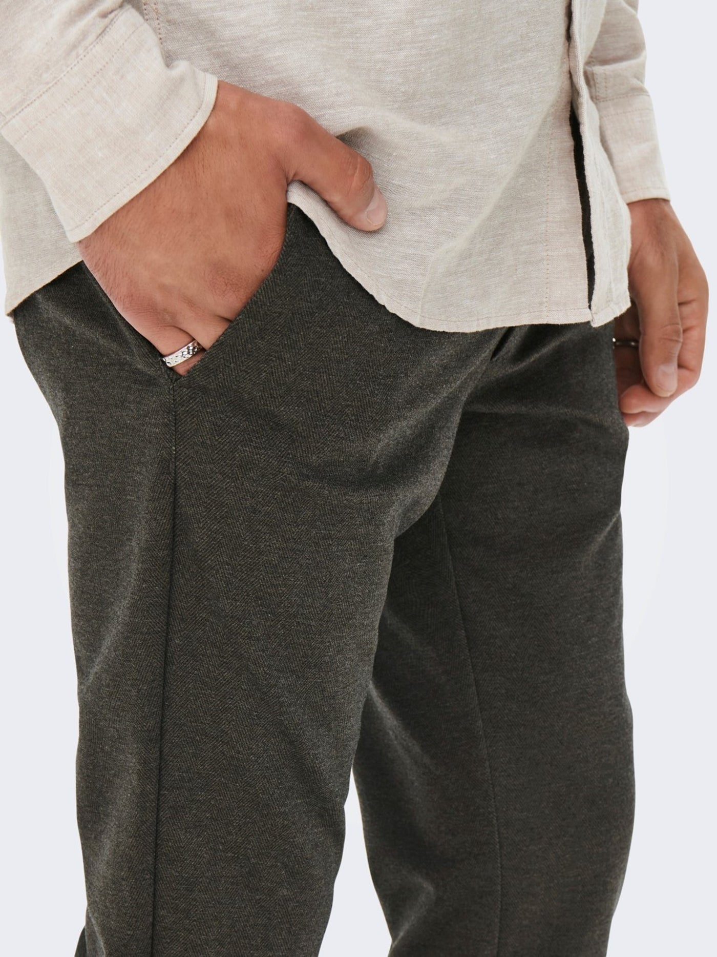 Mark Pants - Slate Black - Only & Sons - Grey 2