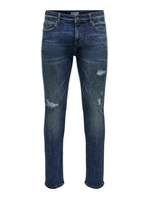 Cargar imagen en el visor de la galería, Loom Slim 2946 Jeans - Blue Denim - Only &amp; Sons - Blue
