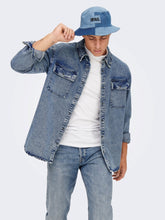 Afbeelding in Gallery-weergave laden, Bill Washed Overshirt - Blue Denim - Only &amp; Sons - Blue
