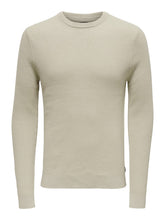 Load image into Gallery viewer, Phil Knit Pullover - Silver Lining - Only &amp; Sons - Khaki 5
