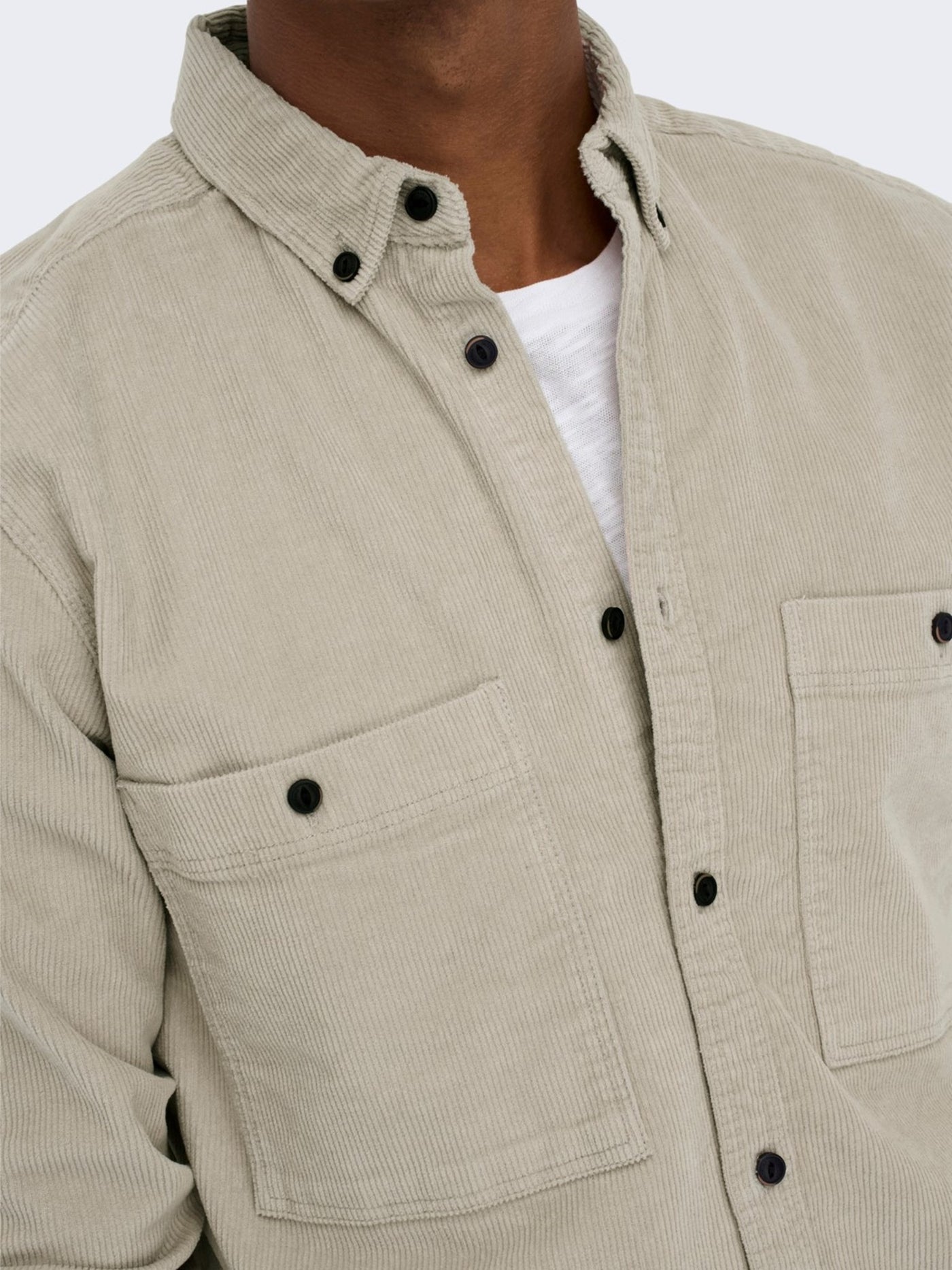 Terry Shirt - Silver Lining - Only & Sons - Khaki 2